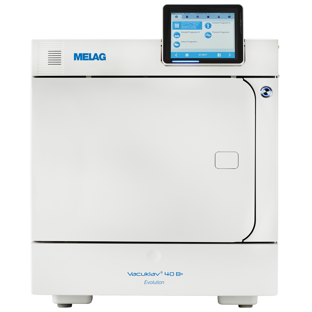 MELAG Vacuklav® 40 B+ Evolution, mit Festwasseranschluss, Kammertiefe 35 cm, 18l
