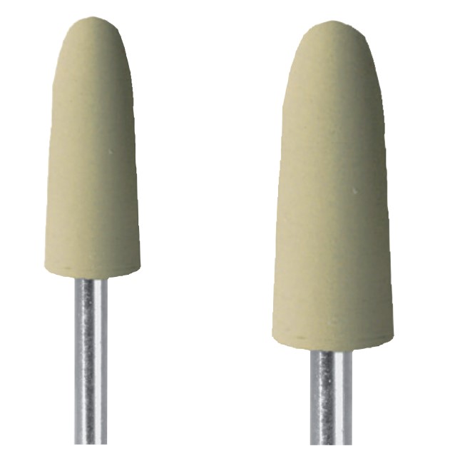 Busch Endpolierer 9624, SiC Silikon, Korngrösse fein, khaki, 6 Stück