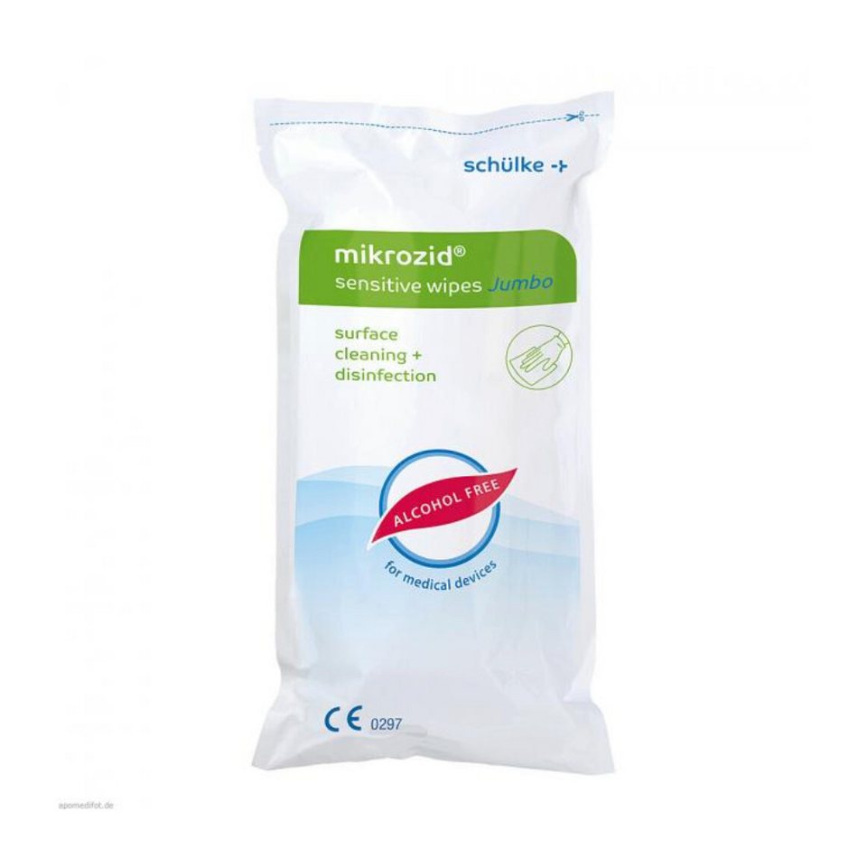 Schülke Mikrozid® Sensitive Wipes Jumbo, alkoholfrei, Nachfüllung, 200 Stück