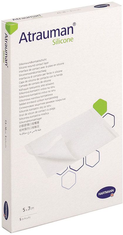 IVF Hartmann Atrauman Silicone, 5 x 7 cm, Schachtel à 5 Stück