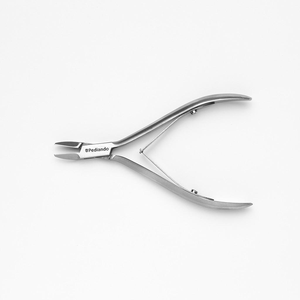 Pediando® Diabetikerzange Onycho Soft 521820117,  inox, 11.5 cm, gerade Schneide, schräg eingesetzt - nur für dünne oder dünn geschliffene Nägel einsetzen!
