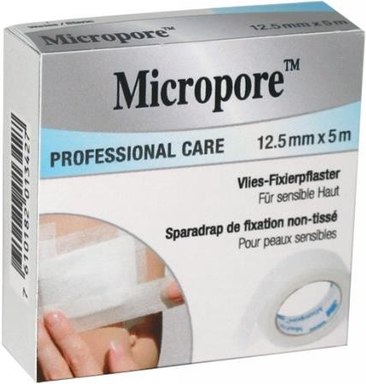 3M Micropore™ weiss, 12.5 mm x 5 m, refill