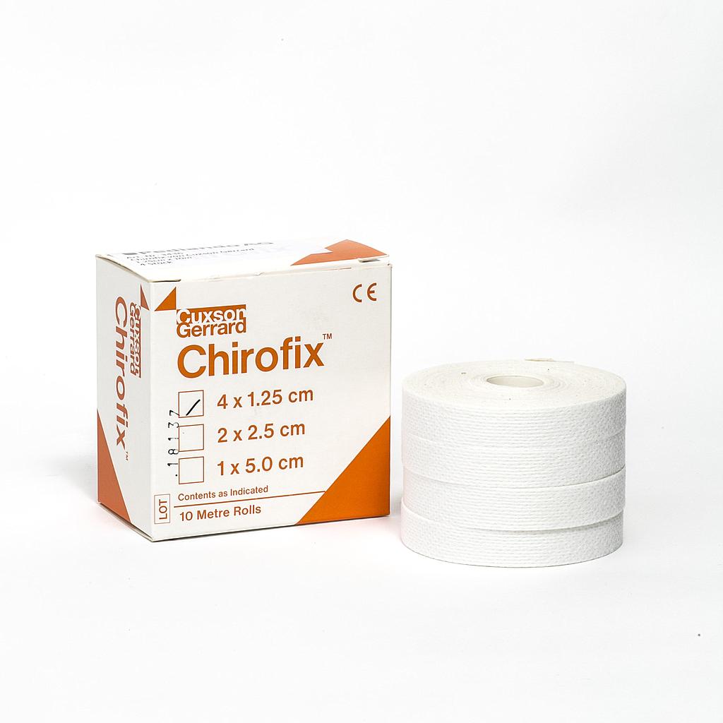 Chirofix™ von Cuxson Gerrard, 1.25 cm x 10 m, 4 Stück (Listenpreis CHF 10.80)