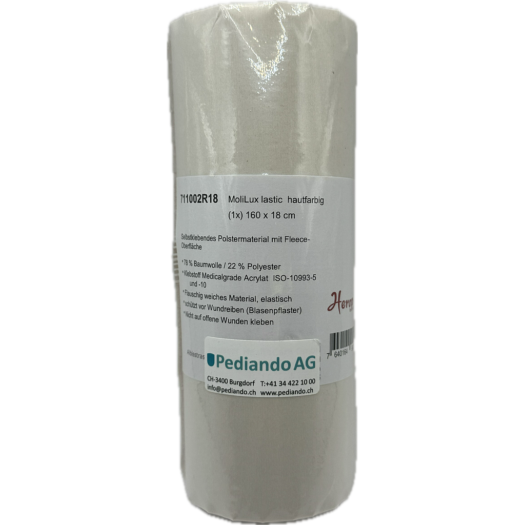 Herop by Heusser MOLI-LUX lastic hautfarbig, halbe Rolle, 160 x 18 cm, 1 Stück