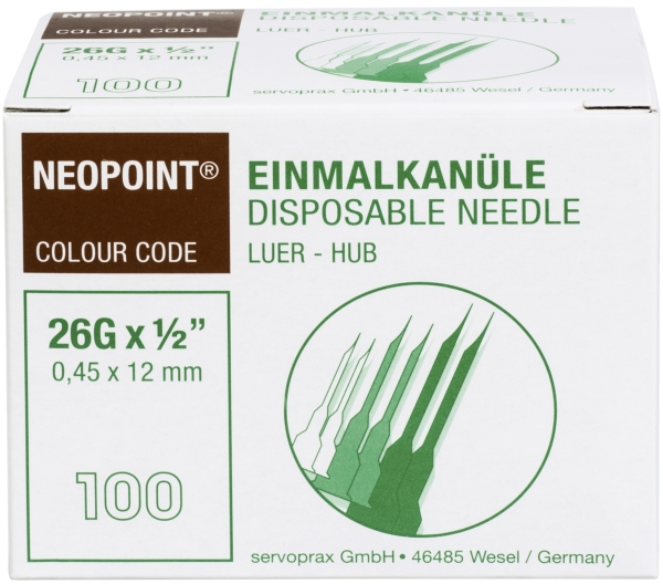 Neopoint® Einmalkanülen, steril, 100 Stück