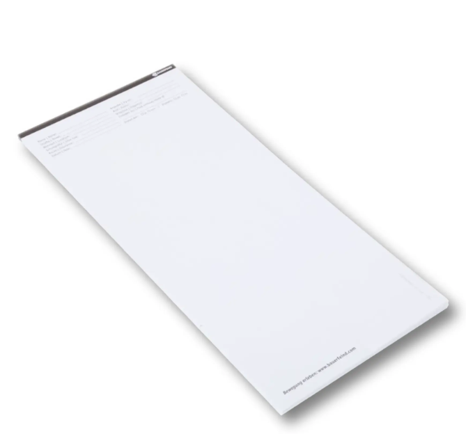 Trittspurblätter zu Pedoprint von Bauerfeind, 500 Stück einseitig