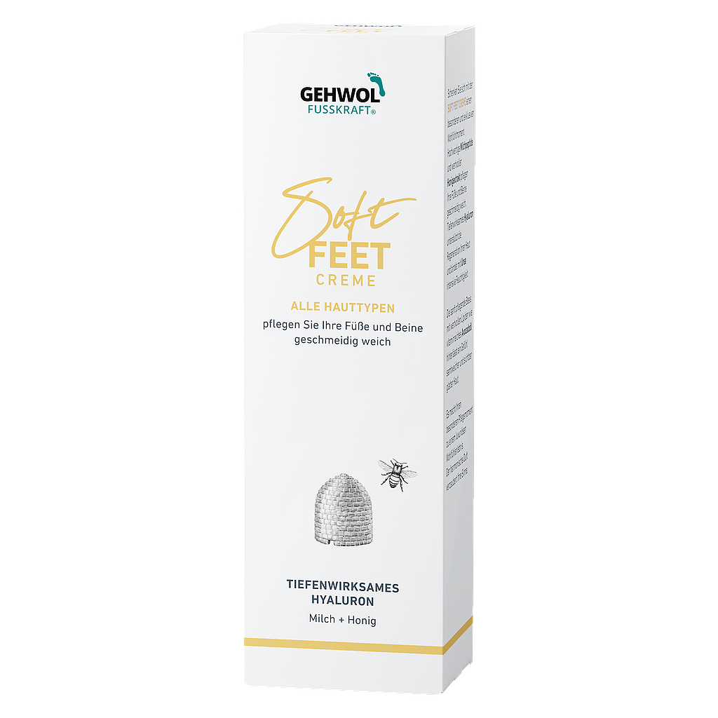 Deko-Faltschachtel GEHWOL FUSSKRAFT®  Soft Feet Creme, 10.8 x 8.6 x 34.8 cm