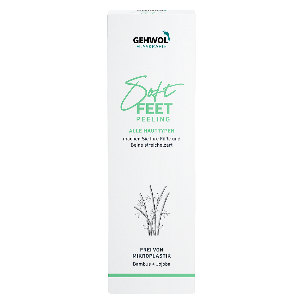 Deko-Faltschachtel GEHWOL FUSSKRAFT®  Soft Feet Peeling, 10.8 x 8.6 x 34.8 cm