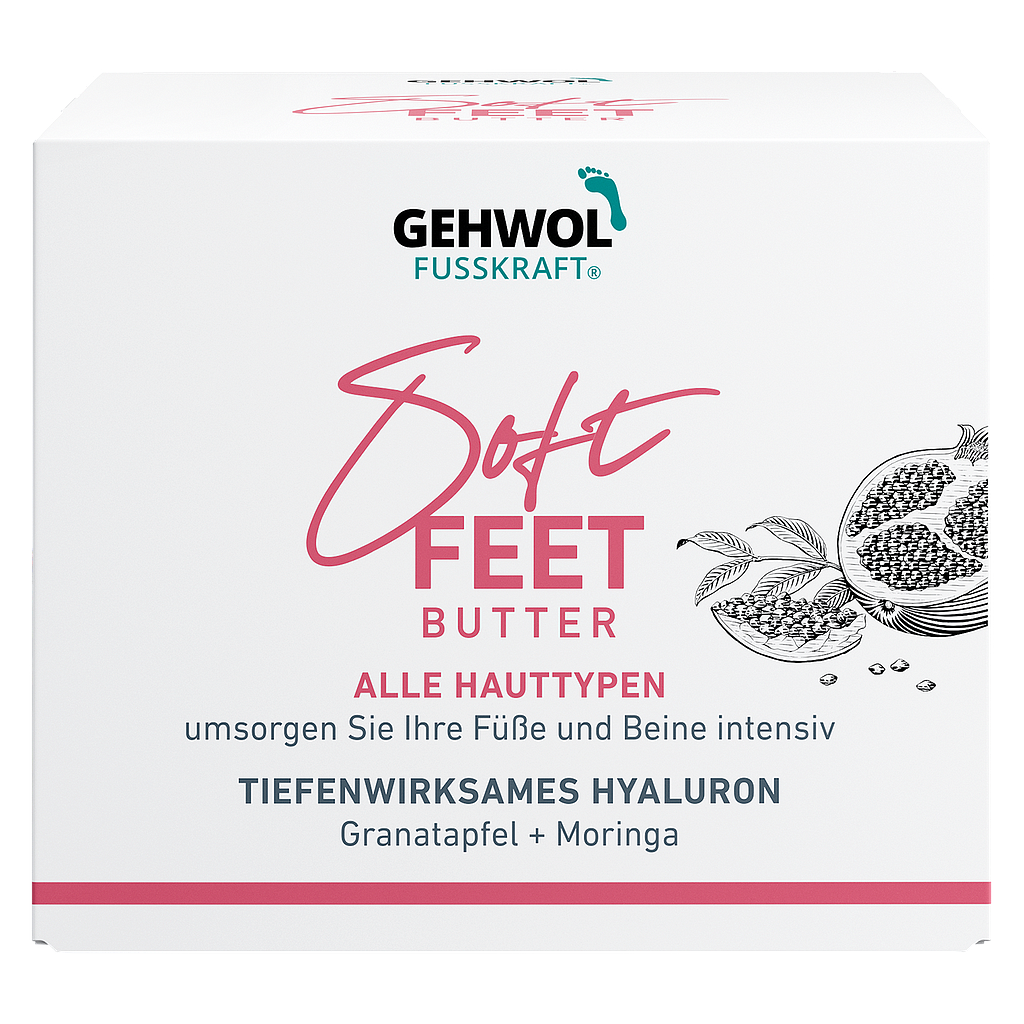 Deko-Faltschachtel GEHWOL FUSSKRAFT®  Soft Feet Butter, 14.4 x 14.4 x 12.2 cm