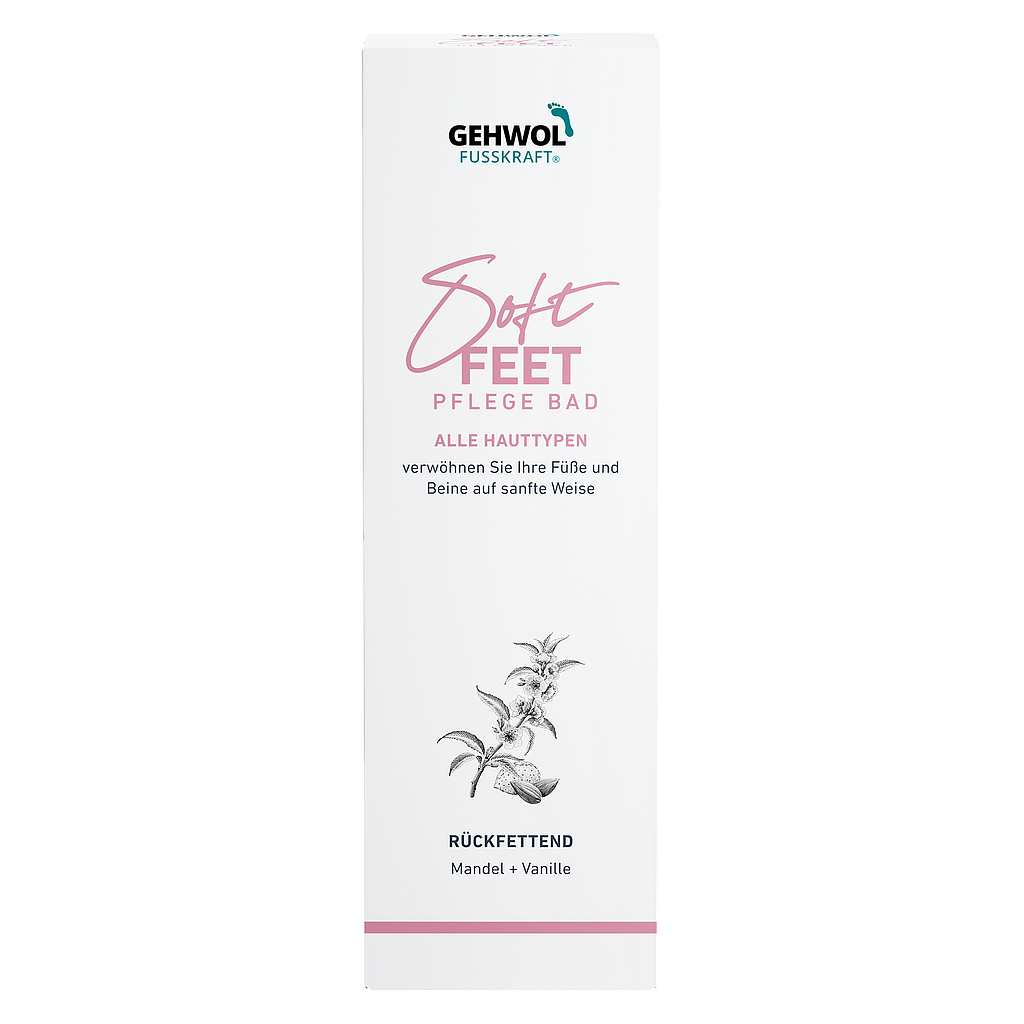 Deko-Faltschachtel GEHWOL FUSSKRAFT®  Soft Feet Pflegebad, 10.8 x 8.6 x 34.8 cm