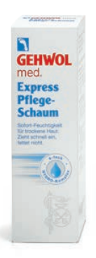 Deko-Faltschachtel GEHWOL med® Express-Pflegeschaum, 10 x 10 x 31.4 cm