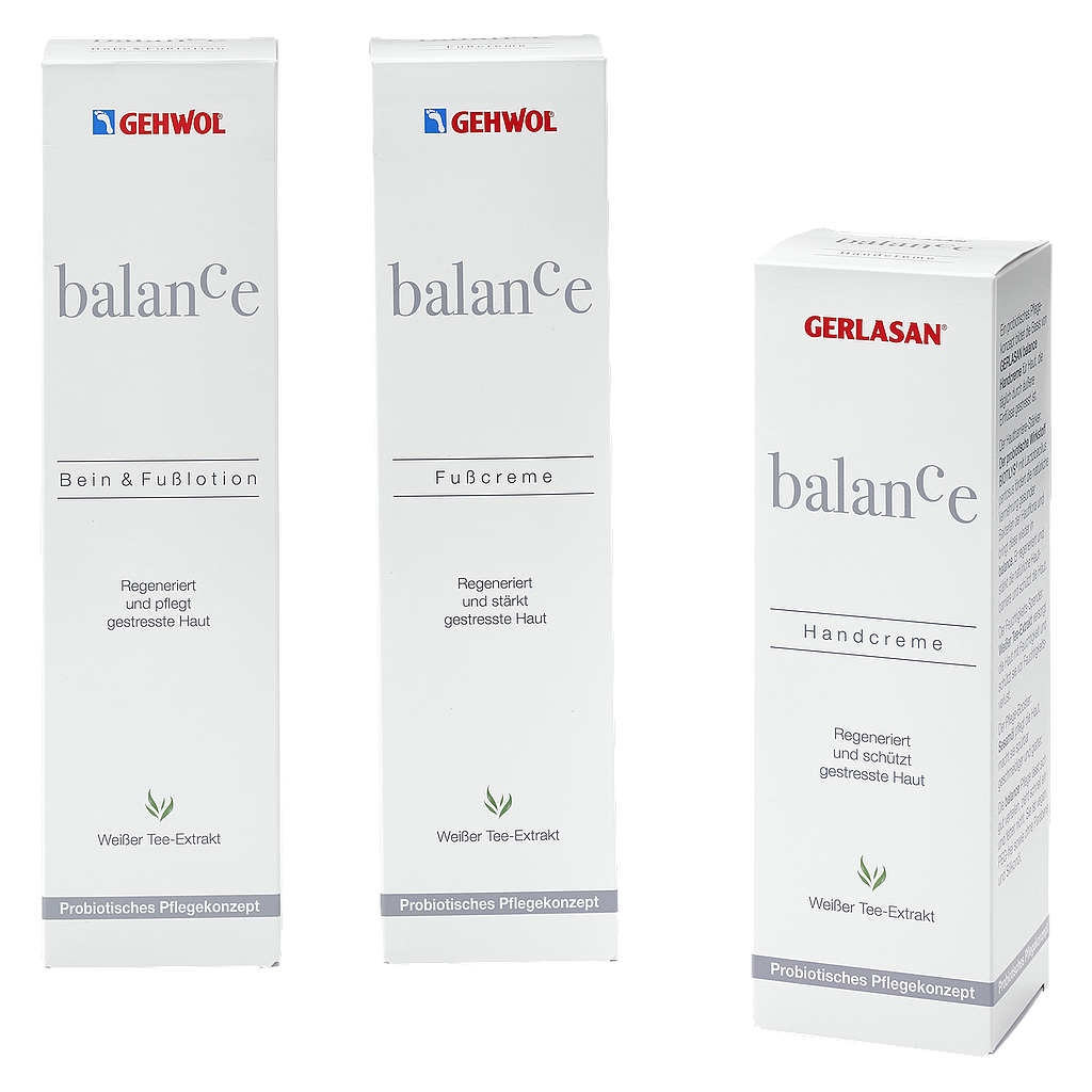Deko-Faltschachtel-Set GEHWOL® / GERLASAN® balance