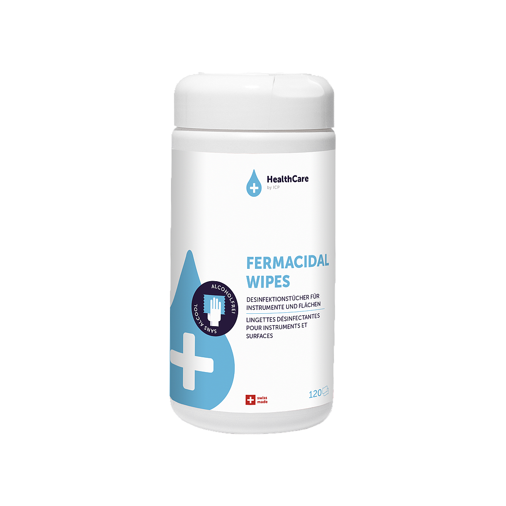 Fermacidal® Wipes (Tücher) von IC Products, Dose à 120 Stück