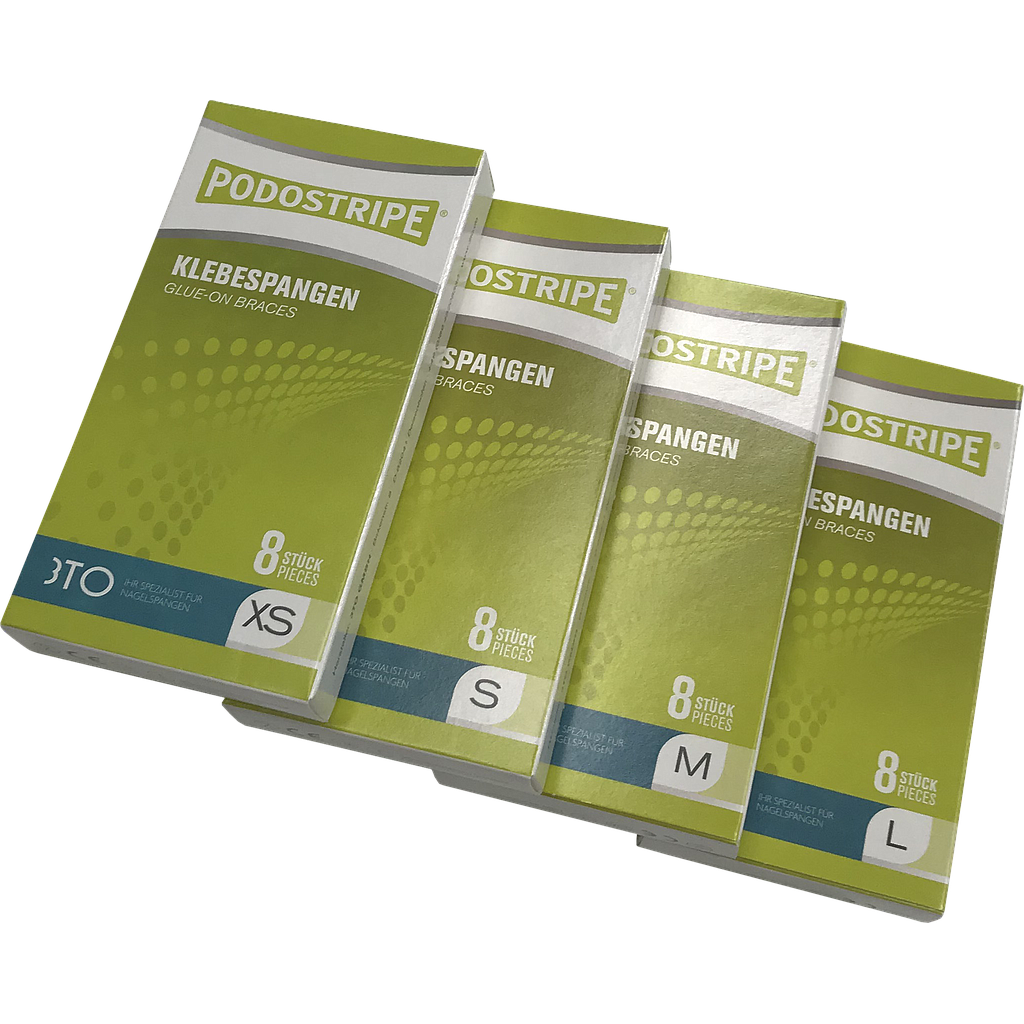 3TO PODOSTRIPE® Spangen, 8 Stück