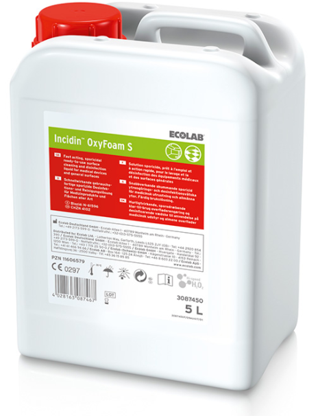 ECOLAB Incidin™ Oxyfoam S Sporicide Spray, Kanister, 5000 ml