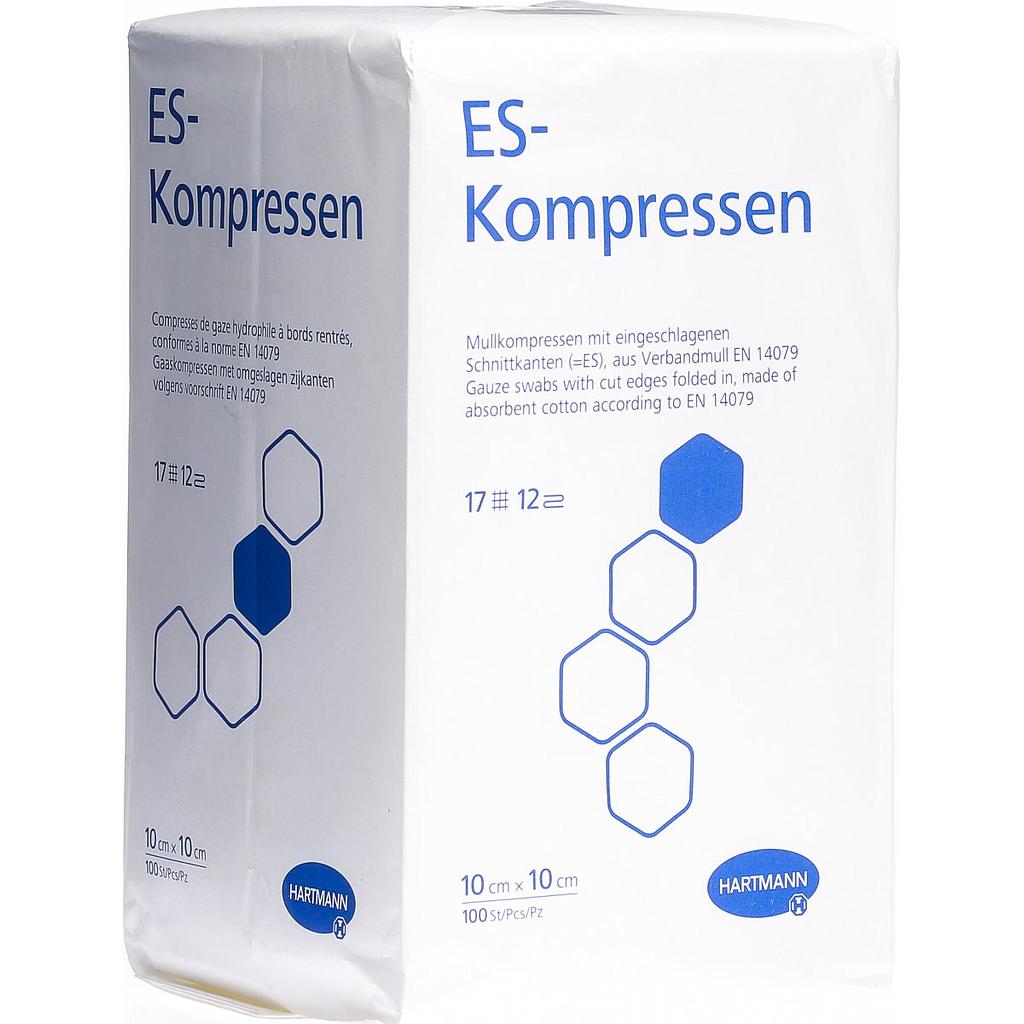 IVF Hartmann ES-Kompressen Typ 17-fädig, unsteril, 12-fach, 10 x 10 cm, 100 Stück