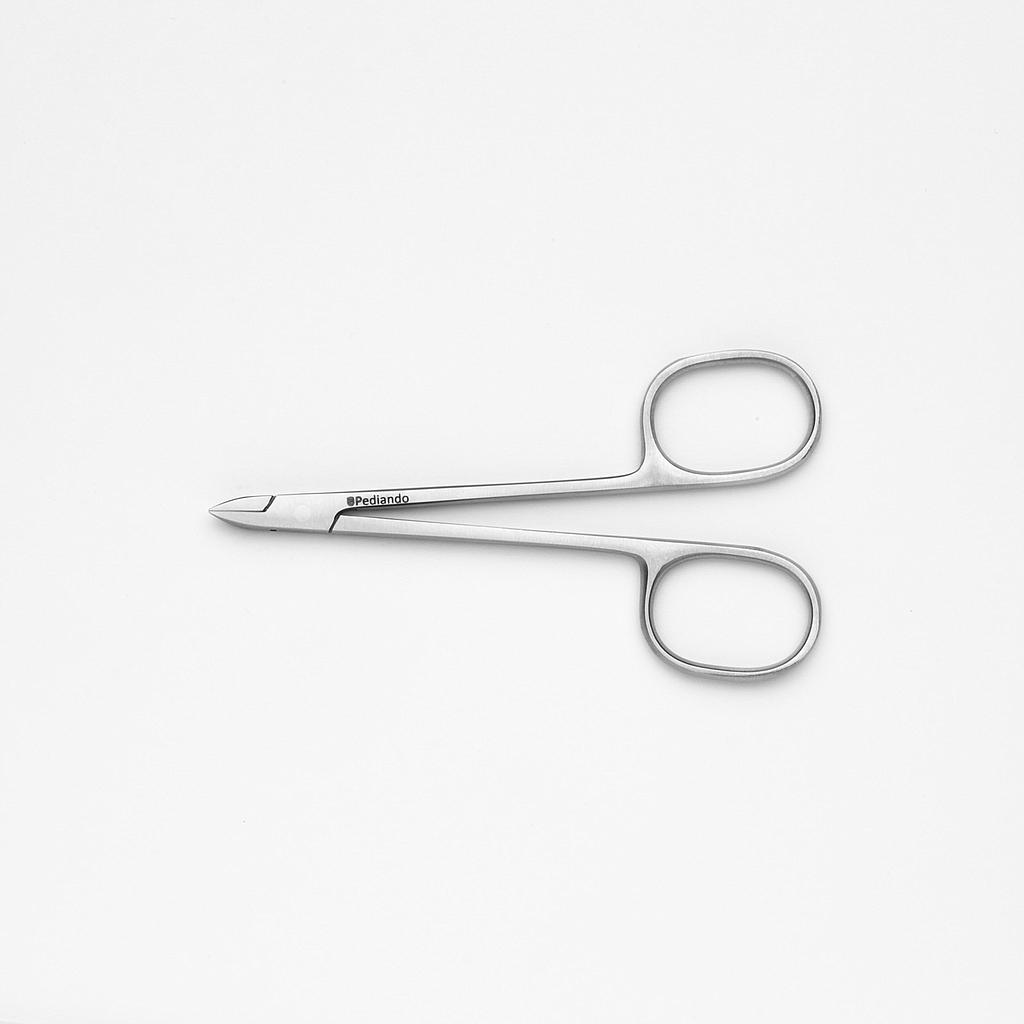 Pediando® Augenzange 52182001X, inox, 10 cm, gerade Schneide extra schlank und im Rücken gerade - Keine Nägel schneiden (eingeschränkte Garantie) 