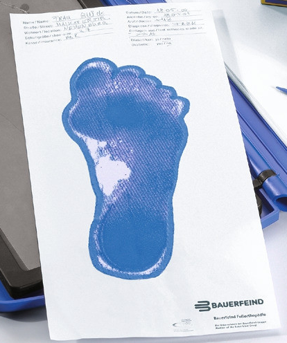 Folienzuschnitte zu Pedoprint von Bauerfeind, 500 Stück