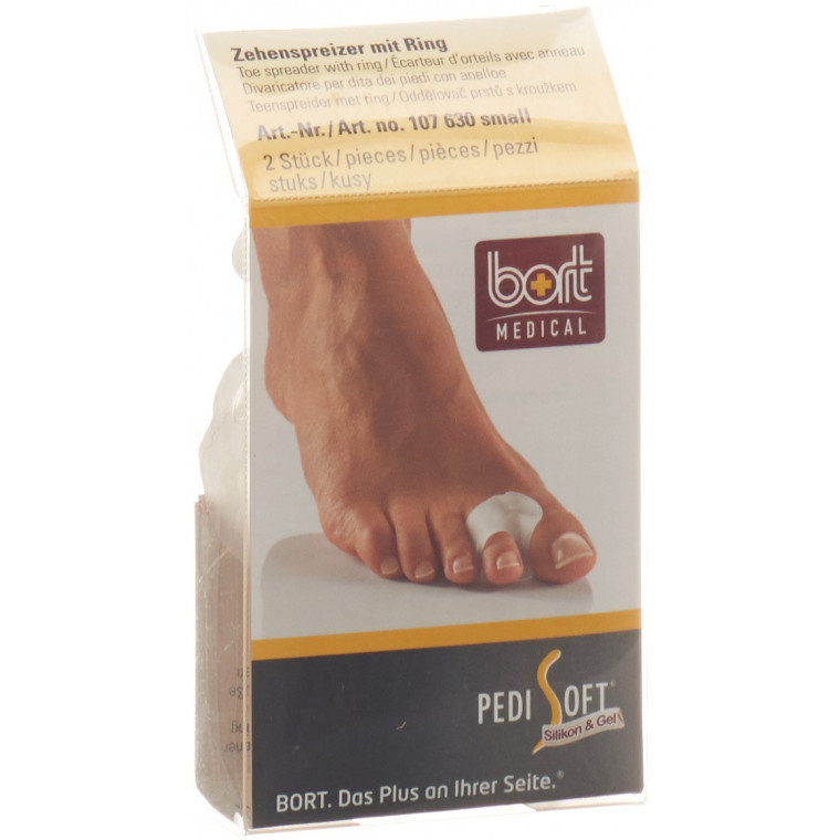 Pedisoft® Zehenspreizer mit Haltering klein (kein MP), 2 Stück