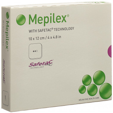 Mölnlycke Mepilex® Schaumverband, safetac mit Silikon, 10 x 12 cm
