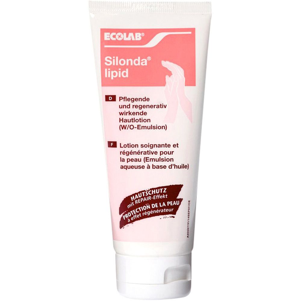 ECOLAB Silonda® Lipid, Pflegende und regenerativ wirkende Hautlotion, W/O-Emulsion, 100 ml