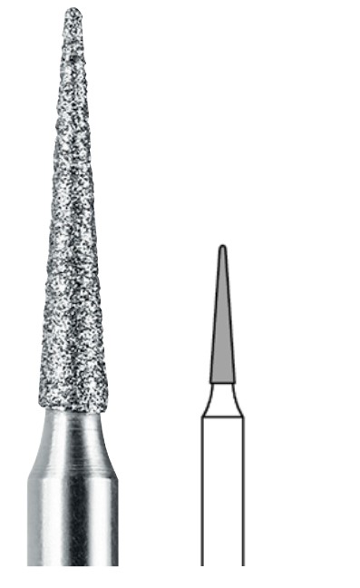 Busch Diamantschleifer 858, 014, mittlere Körnung, 2 Stück