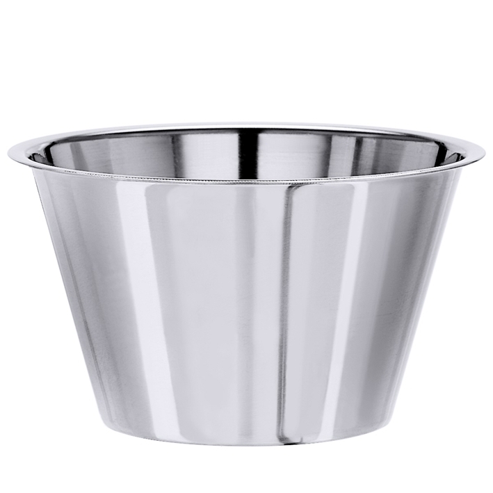 Lösungsschale aus Edelstahl, inox, Durchmesser 8 cm x 3.5 cm, 100 ml