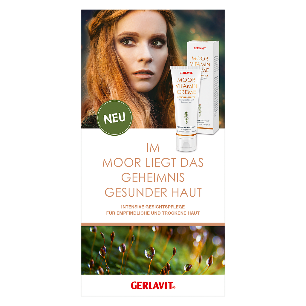 Info Flyer GERLAVIT® Moor-Vitamin-Creme, 50 Stück