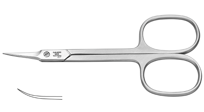 Pediando® Nagelhautschere 52182211, 9 cm R, gebogen mit besonders spitzer Turmspitze