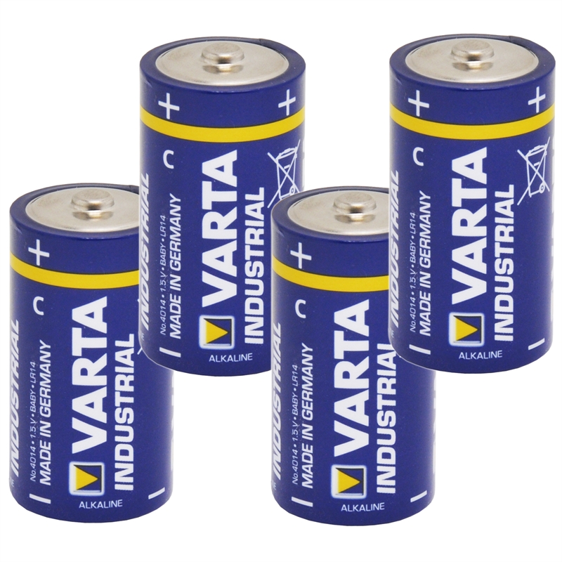 Batterien Varta C, zu Schülke® RX5 Präparatespender, 4 Stück