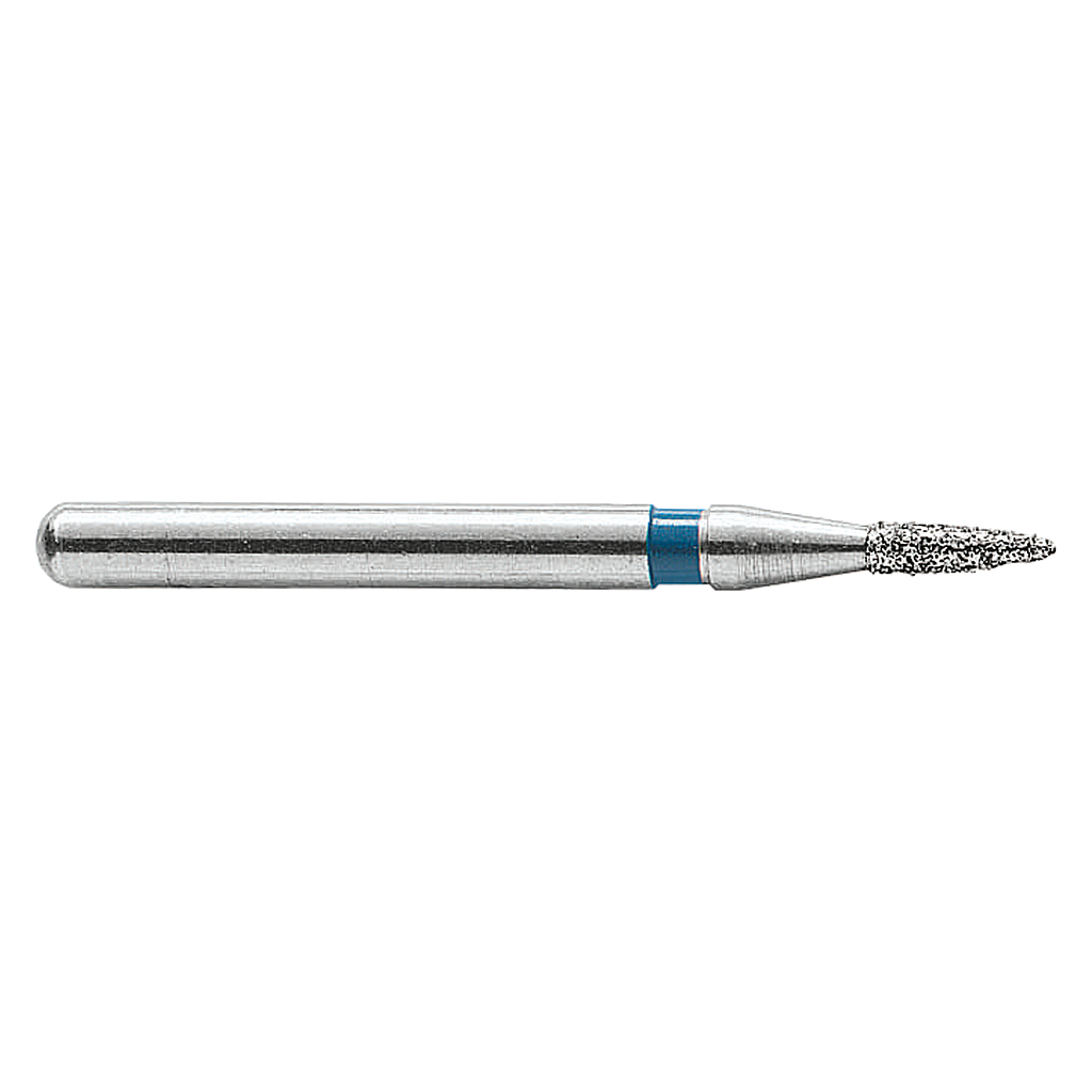 FG 860/010 Diamantierter Schleifkörper von Meisinger, Schaft Ø 1,6 mm (Turbinenhandstück)