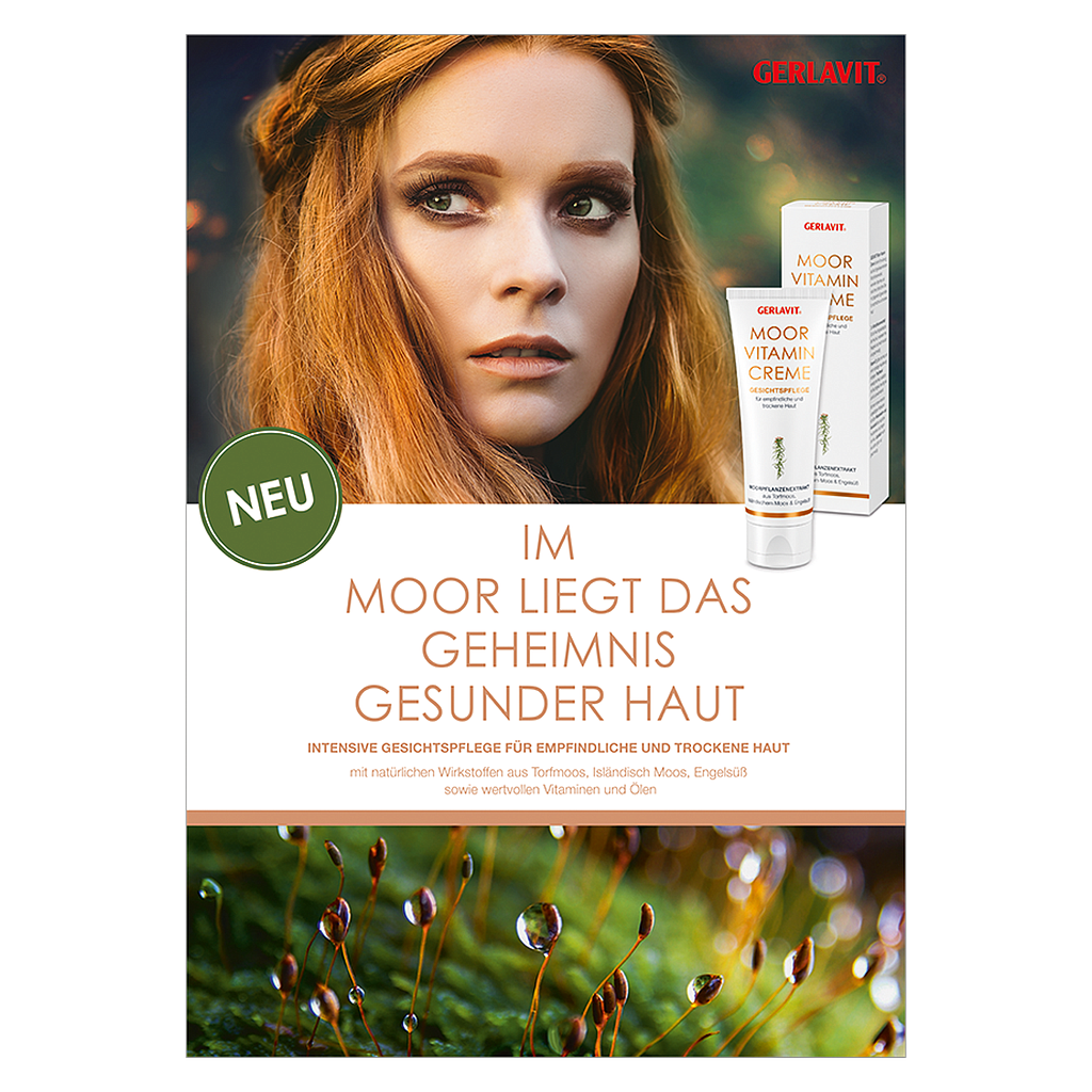 GERLAVIT® Plakat A2 Moor-Vitamin-Creme, 42 x 60 cm D
