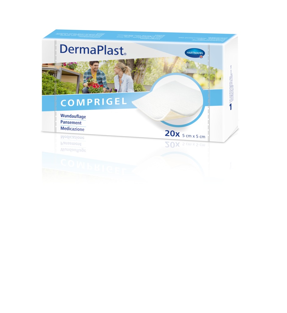 IVF Hartmann DermaPlast® Compress Gel (ex. Comprigel) Wundauflage 5 cm x 5 cm