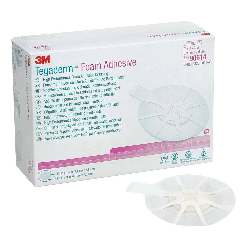 3M Tegaderm™ Foam Adhesive, oval 6.9 cm x 7.6 cm, 1 Stück