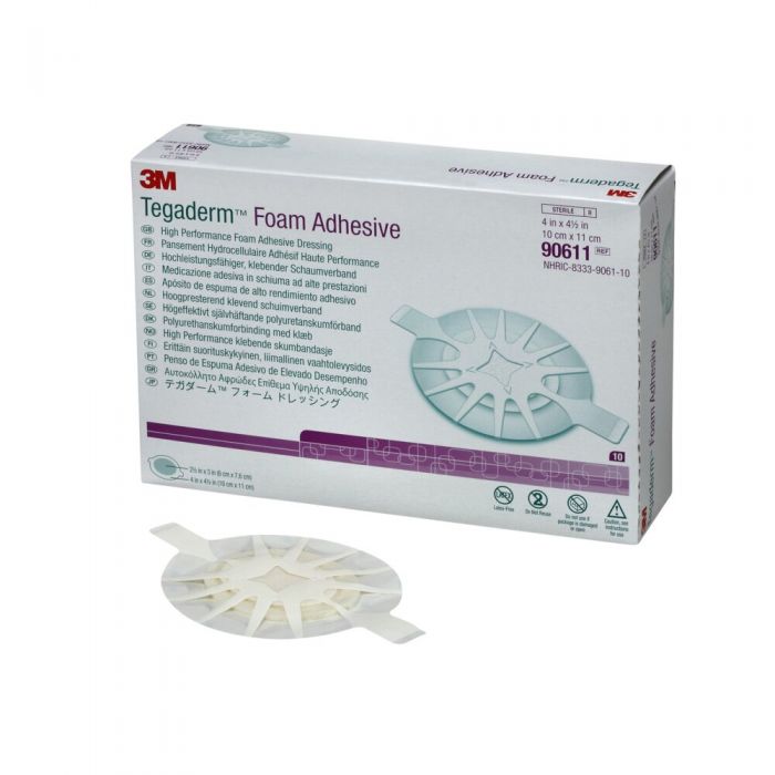 3M Tegaderm™ Foam Adhesive, oval 10 cm x 11 cm, 1 Stück