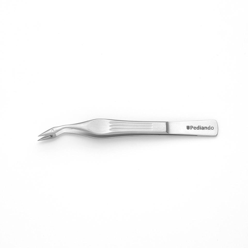 Pediando® 52180965 Splitterpinzette gebogen mit Führungsstift, inox, 10.5 cm