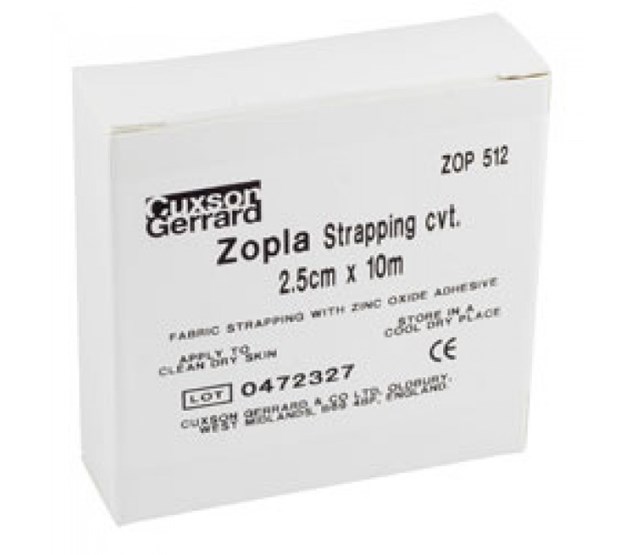 Zopla Chiro-Pflaster mit Zinkoxid-Klebstoff, nicht für Diabetiker verwenden!!!, Rolle 2.5 cm x 10 m
