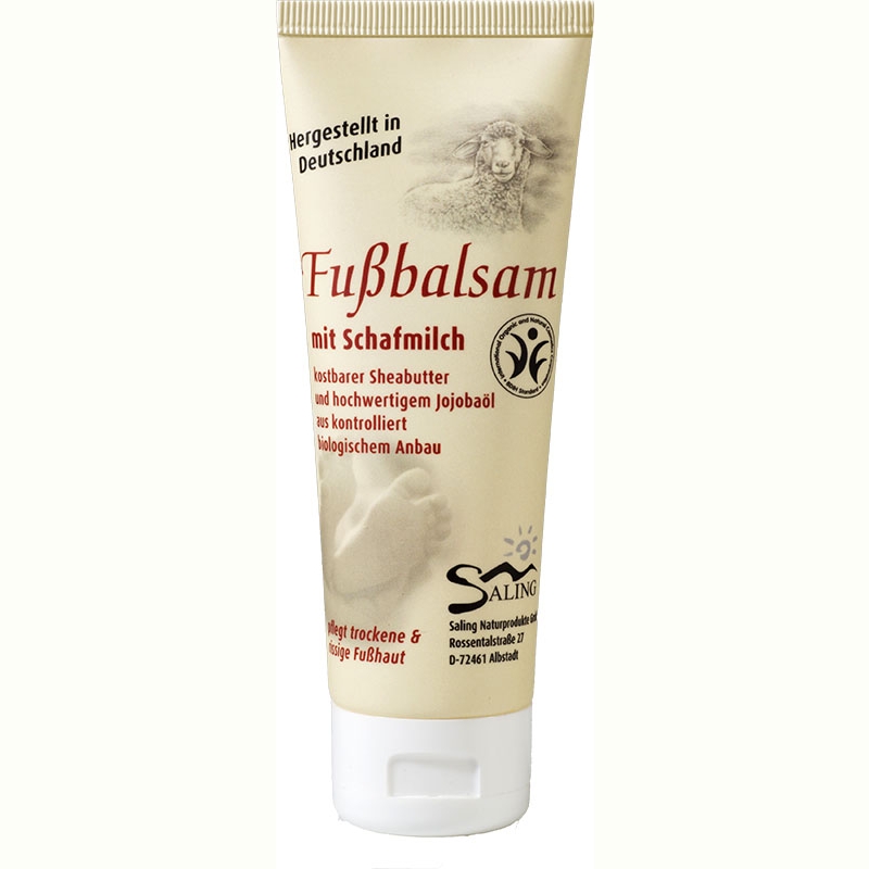 Fussbalsam mit Schafmilch von Saling, Tube 75 ml