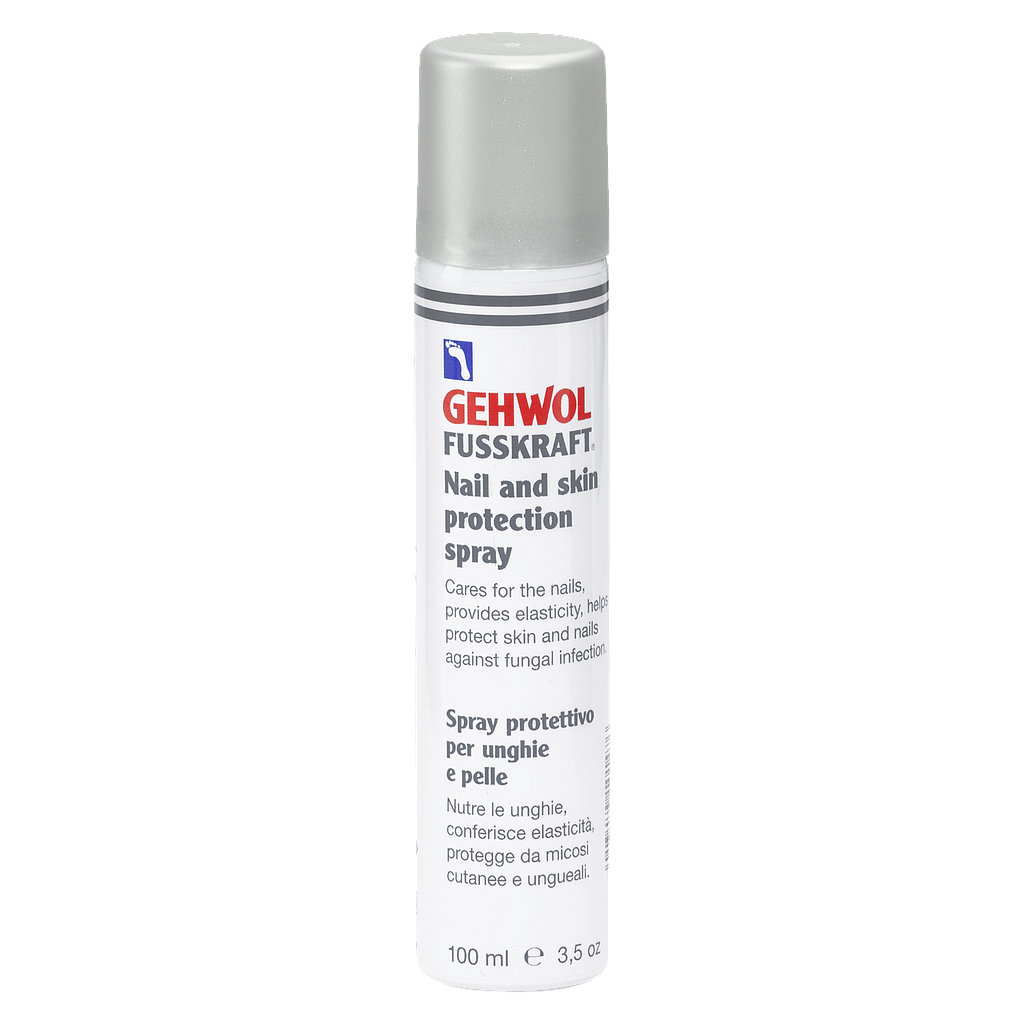 GEHWOL FUSSKRAFT® Spray protettivo per unghie e pelle, GW FK Nagel- und Hautschutz-Spray, 100 ml GB/I