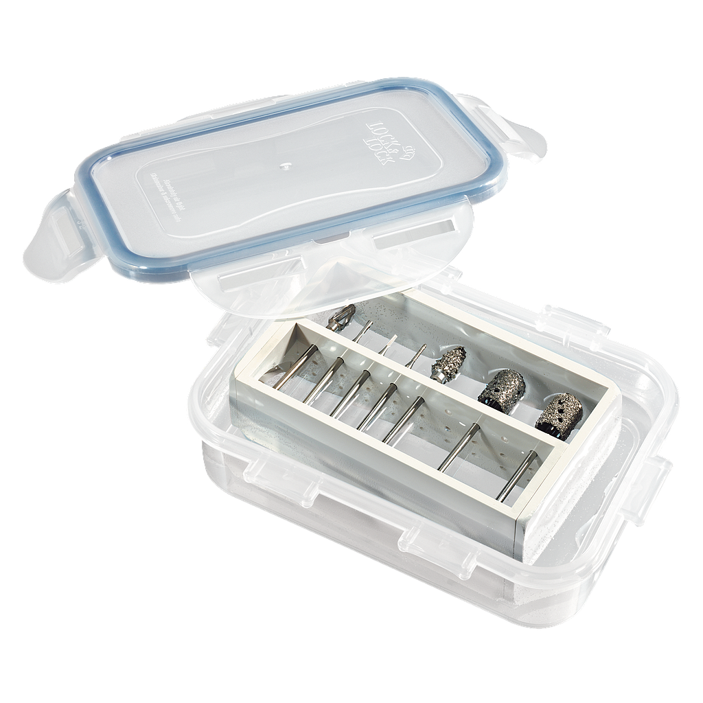 Fräserbox HPL 806 (ohne Steriblock), 137 x 104 x 53 mm