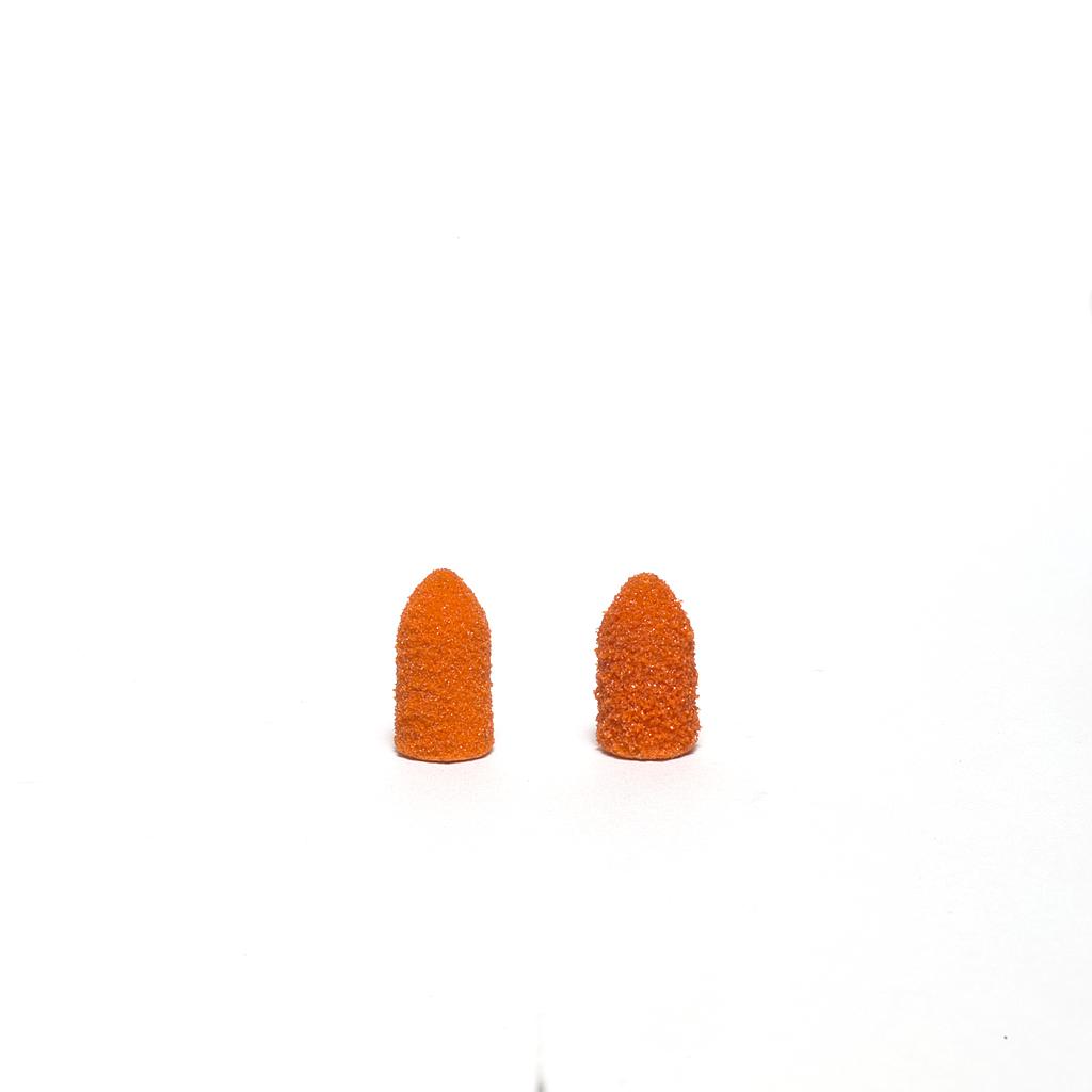 Lukas Schleifkappen PODO Ø 5 mm orange, spitz, 10 Stück