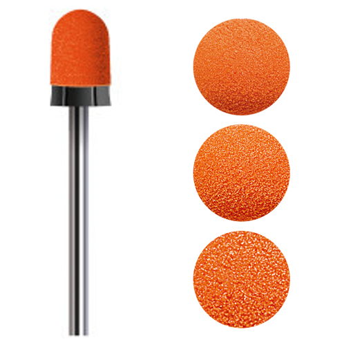 Lukas Schleifkappen PODO Ø 7 mm orange, rund, 10 Stück