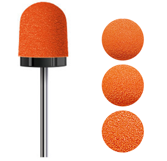 Lukas Schleifkappen PODO Ø 13 mm orange, rund, 10 Stück