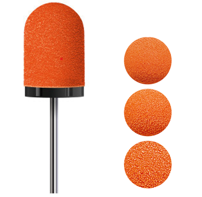 Lukas Schleifkappen PODO Ø 16 mm orange, rund, 10 Stück