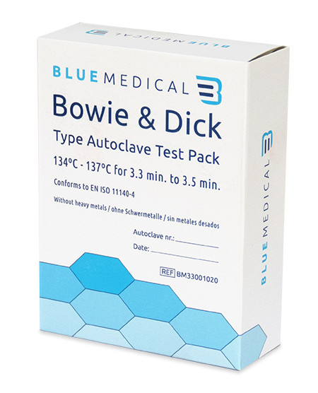 Bowie &amp; Dick Testpaket Prüfkörper von Blue Medical, 1 Stück