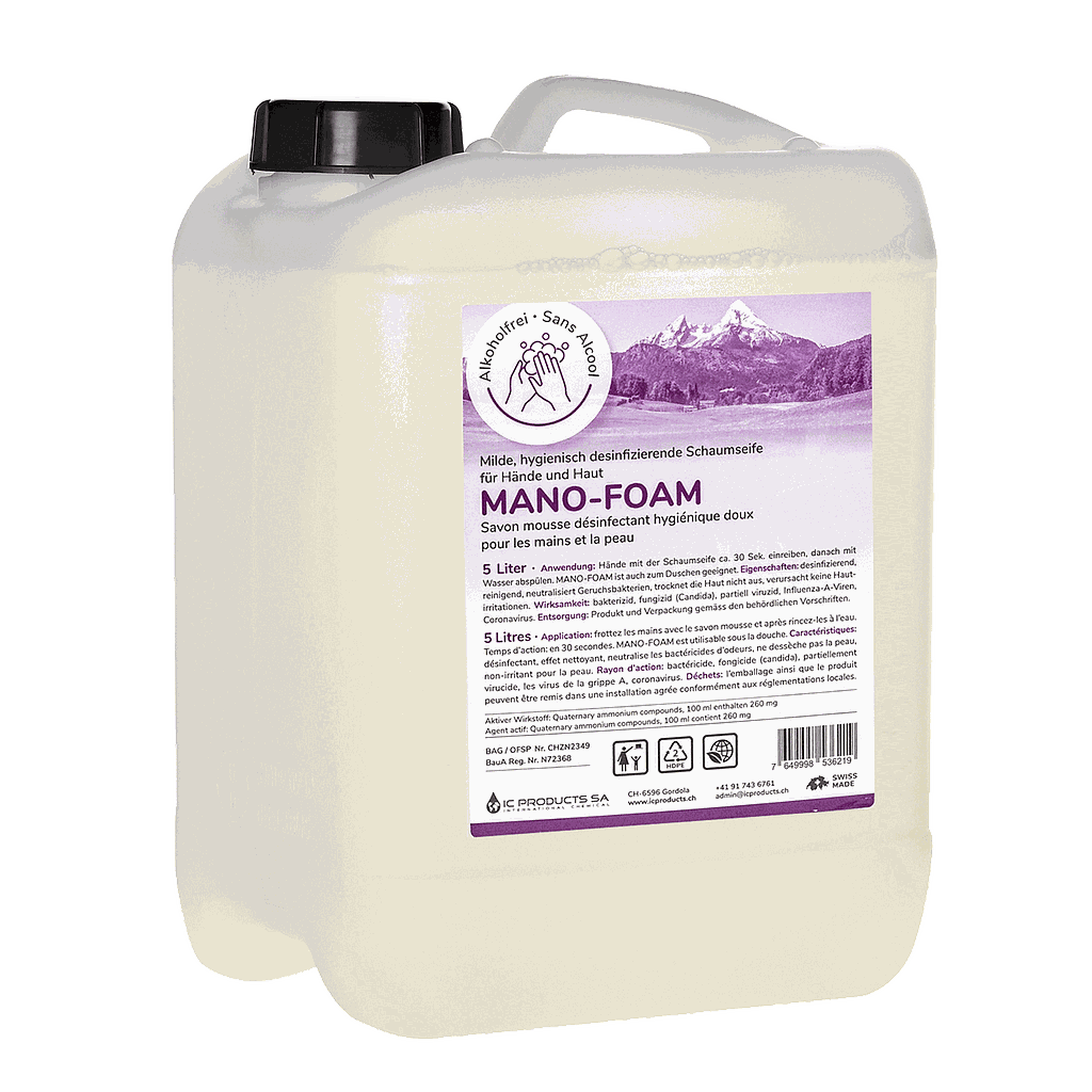 Mano-Foam von IC Products, Desinfizierende Schaumseife, 5 l