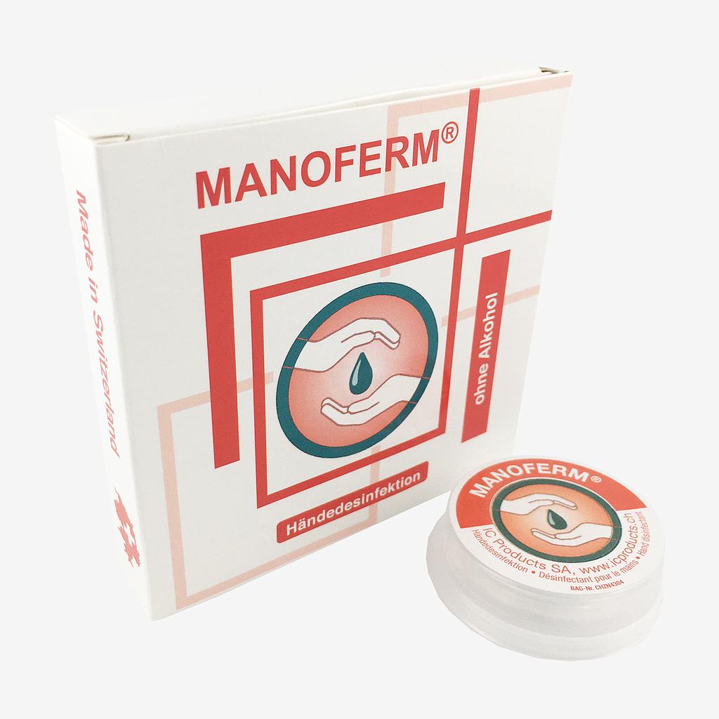 Manoferm® Einzeldose von IC Products, Hände-Desinfektions-Tüchlein, 4 Stück