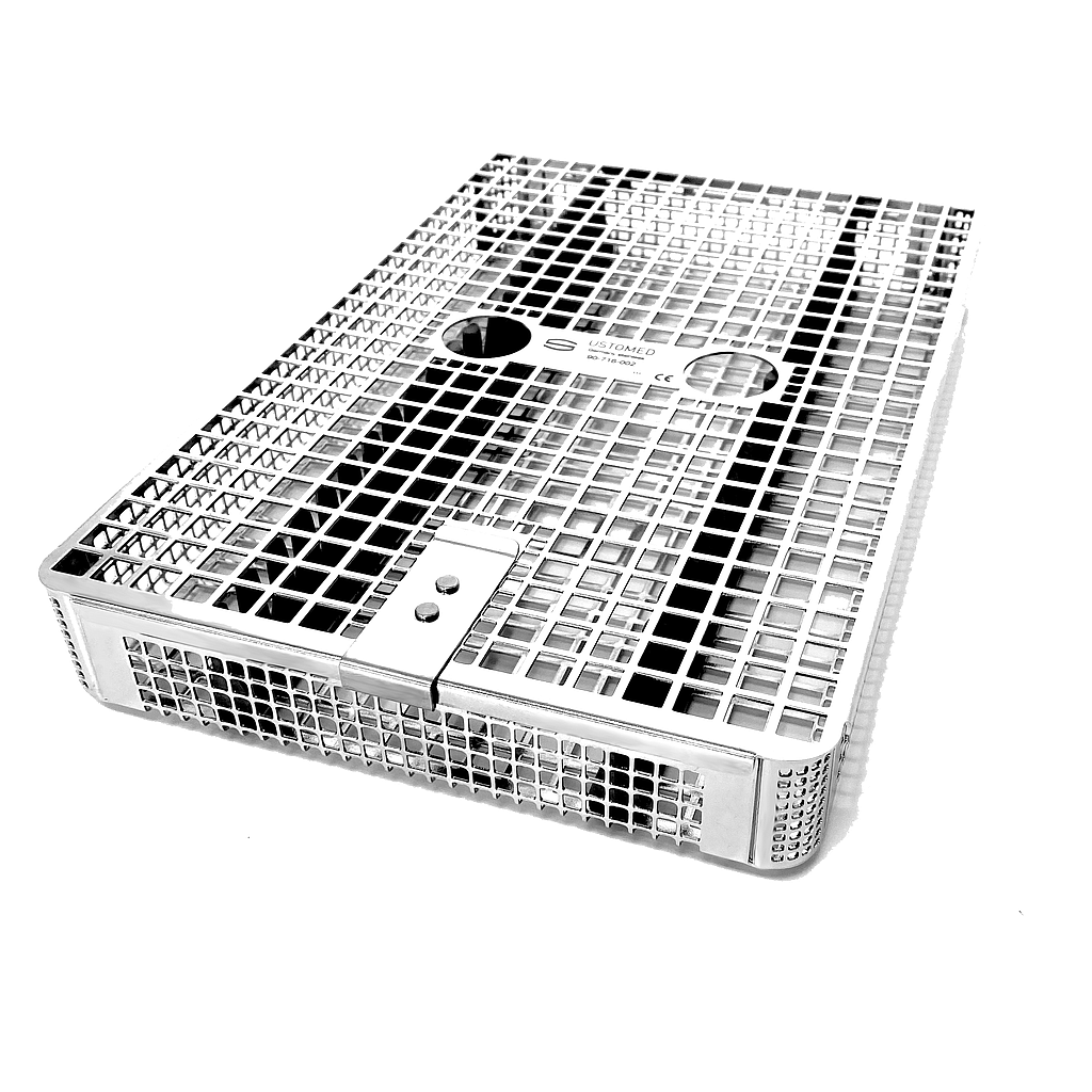 Ustomed® Washtray für Sterilcontainer inkl. 2 1/2 Stegen, 27 x 17 x 3.5 cm