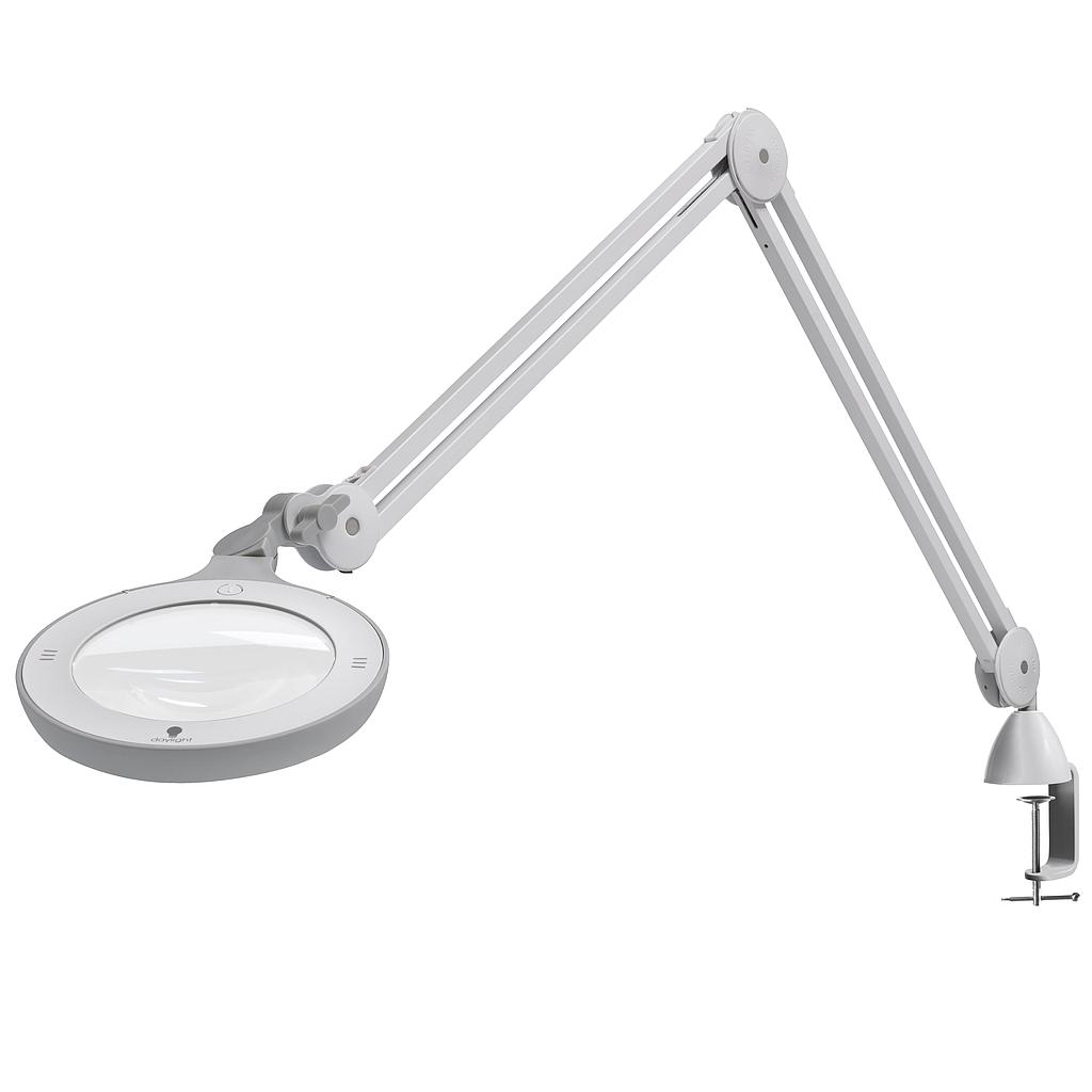 Daylight Omega 5 Ringlupenleuchte mit LED und Acrylglas-Lupe, inkl. 2 Gläser mit 3 Dioptrien (1.75 x) und 5 Dioptrien (2.25 x)