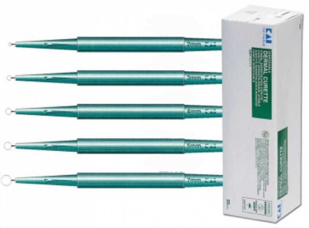 Kai Haut-Küretten, einzeln steril verpackt, 20 Stück